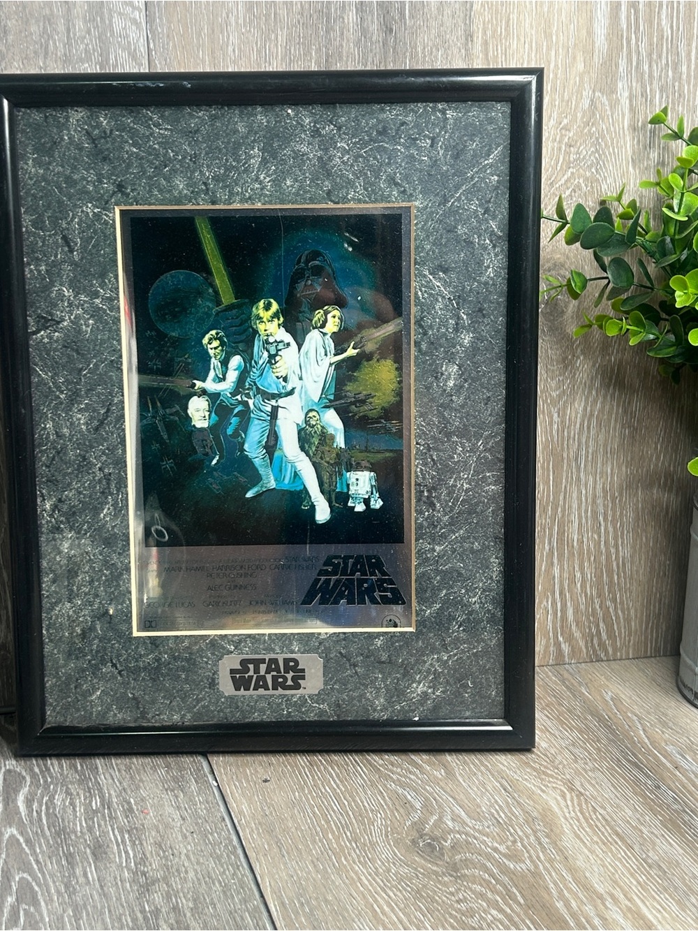 Vintage Star Wars ChromArt Framed Poster w/ COA 1977 Style C | Sci‑Fi Wall Art
